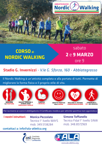 Corso base "Nordic Walking" aperto a tutti