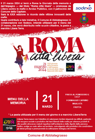 21 marzo 2024 - Roma città libera - giornata dedicata in collaborazione con il Comune di Abbiategrasso
