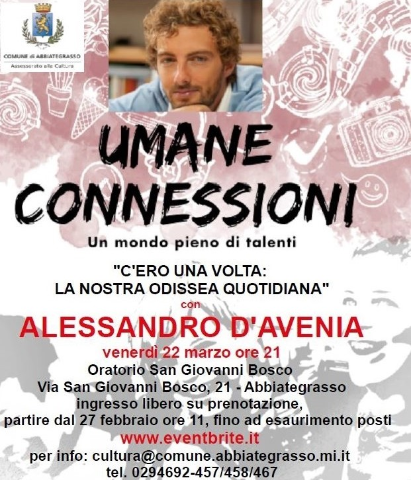 Evento con Alessandro D’Avenia del 22 marzo 2024 - possibilità ulteriori prenotazioni