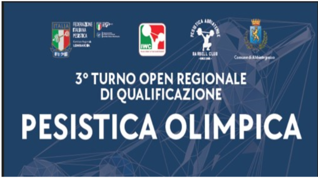 Pesistica Olimpica - 3° Torneo Open Regionale di Qualificazione 