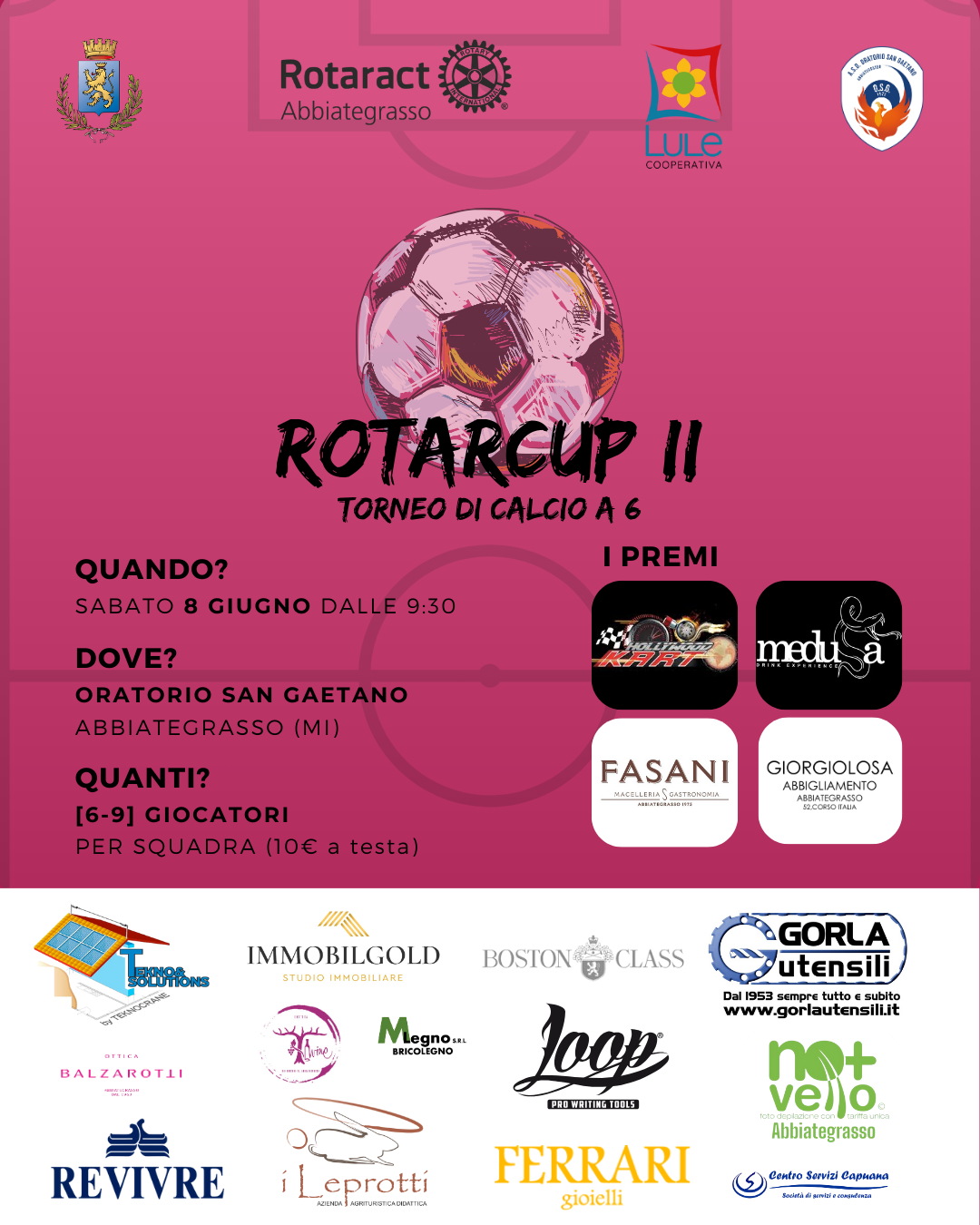 Rotarcup II - Torneo di calcetto benefico in favore dell'Ass. Lule