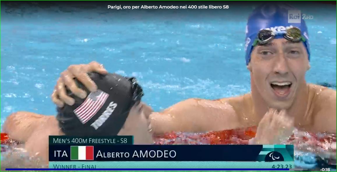 Parigi: oro per Alberto Amodeo nei 400 stile libero