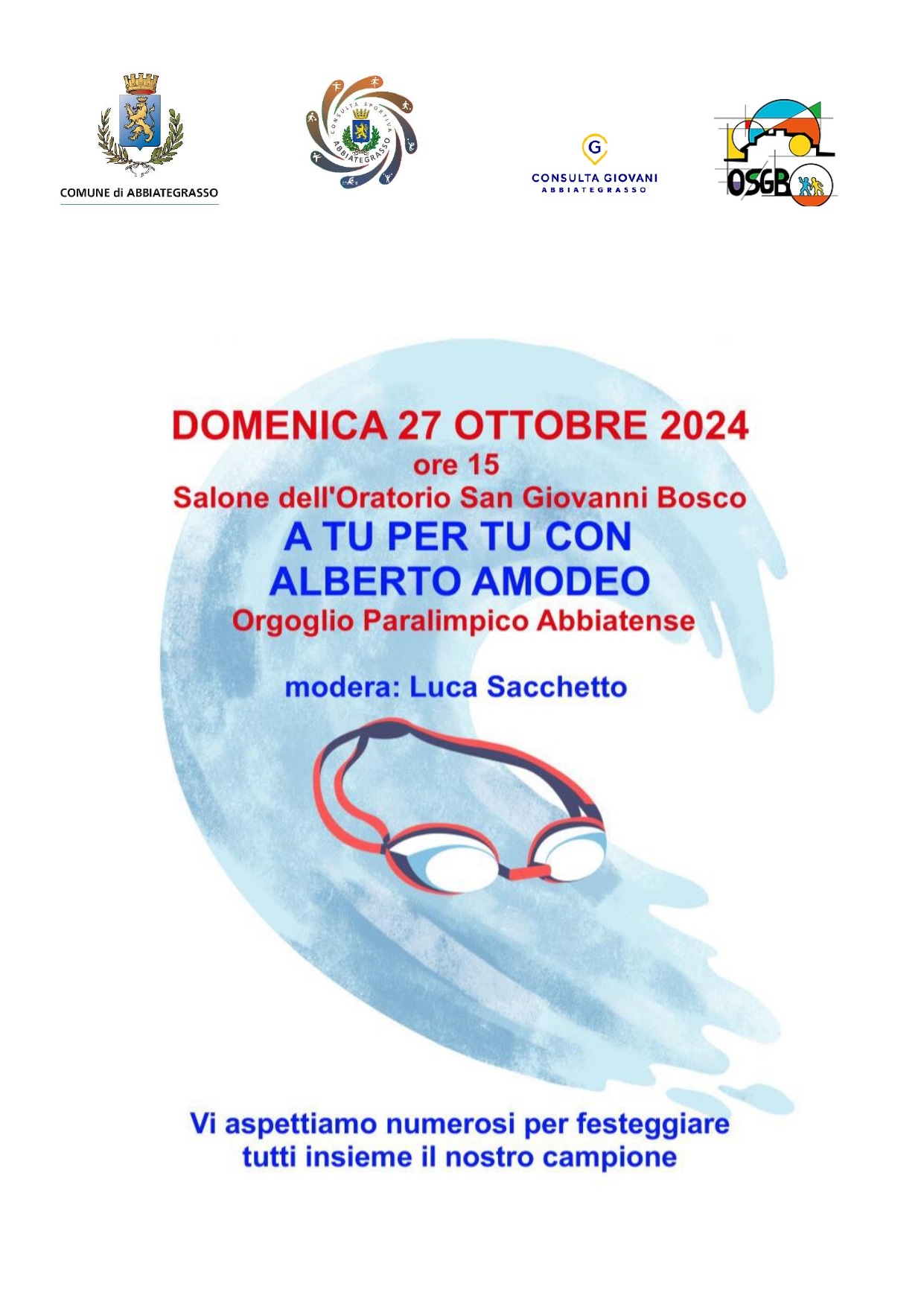 Domenica 27 ottobre: Abbiategrasso festeggia Alberto Amodeo 