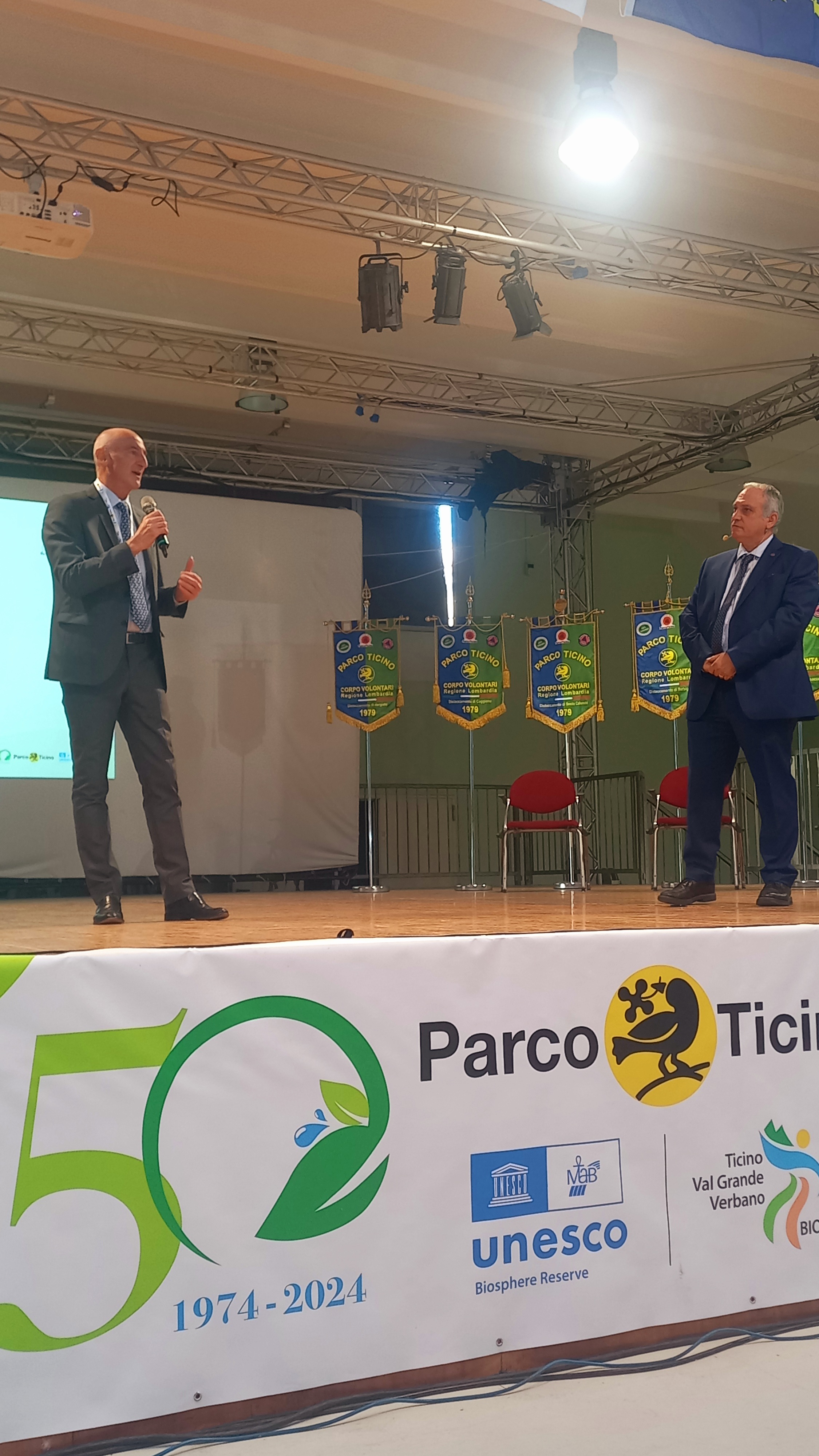 I saluti del sindaco al convegno del Corpo Volontari del Parco del Ticino 